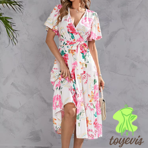 Floral Wrap Dress